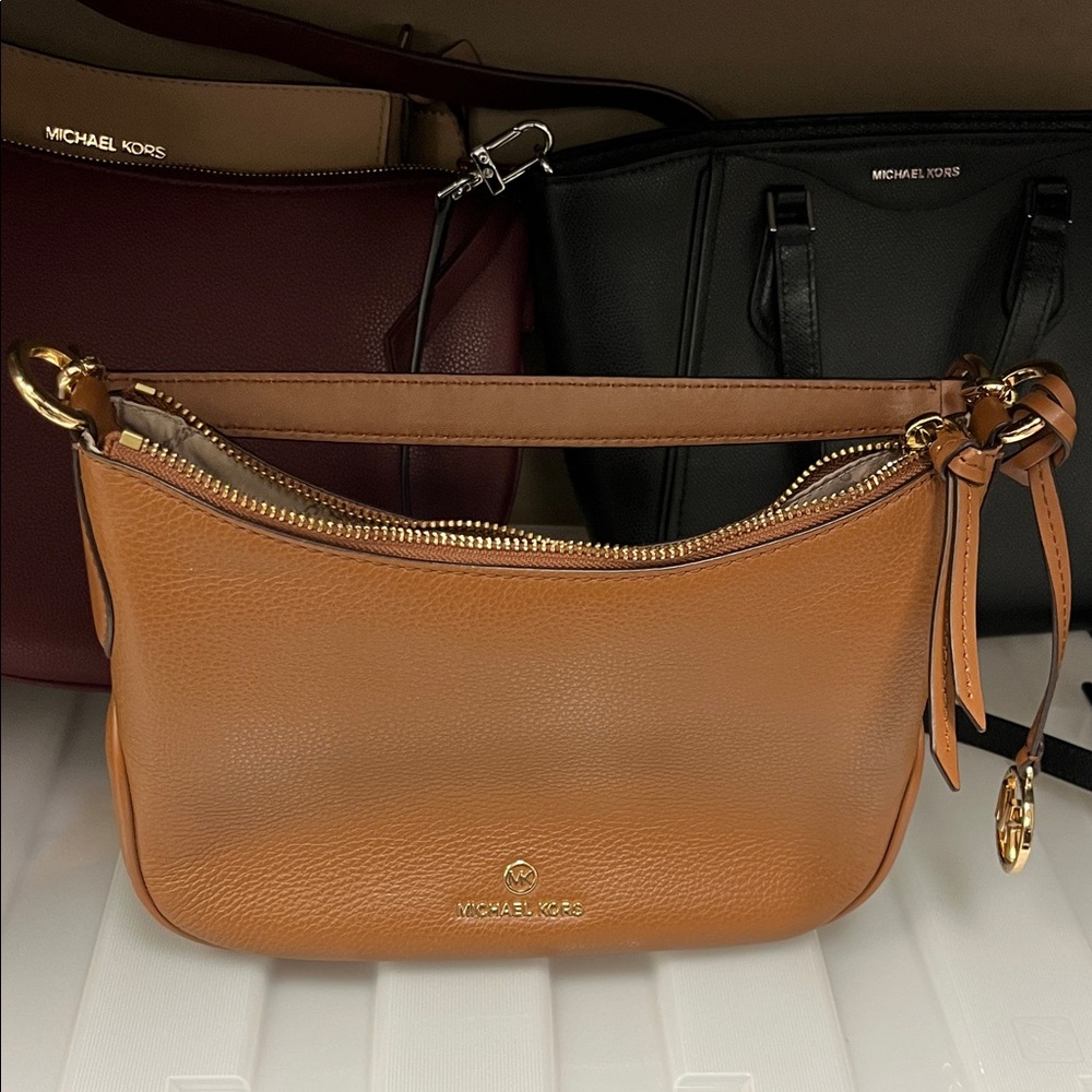 Michael Kors Brown Leather Shoulder Bag